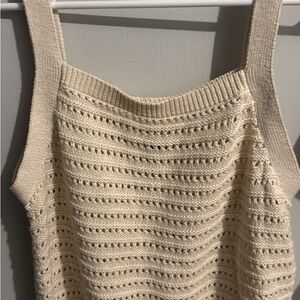 Universal Thread Cream Knit Tank Top